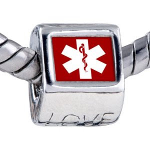 pandora style medical alert charm pandora style medical alert charm
